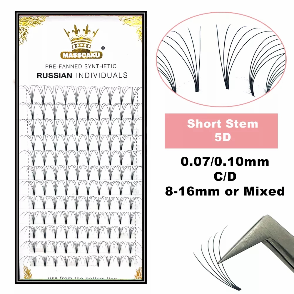 Eyelash Extension Japan - MASSCAKU Premade Russian Volume Short Stem