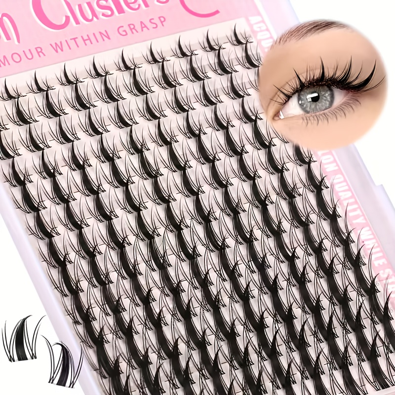 Eyelash Extension Wet Look - 140pcs Fairy Eyelash 8-18mm Manga Eyelash