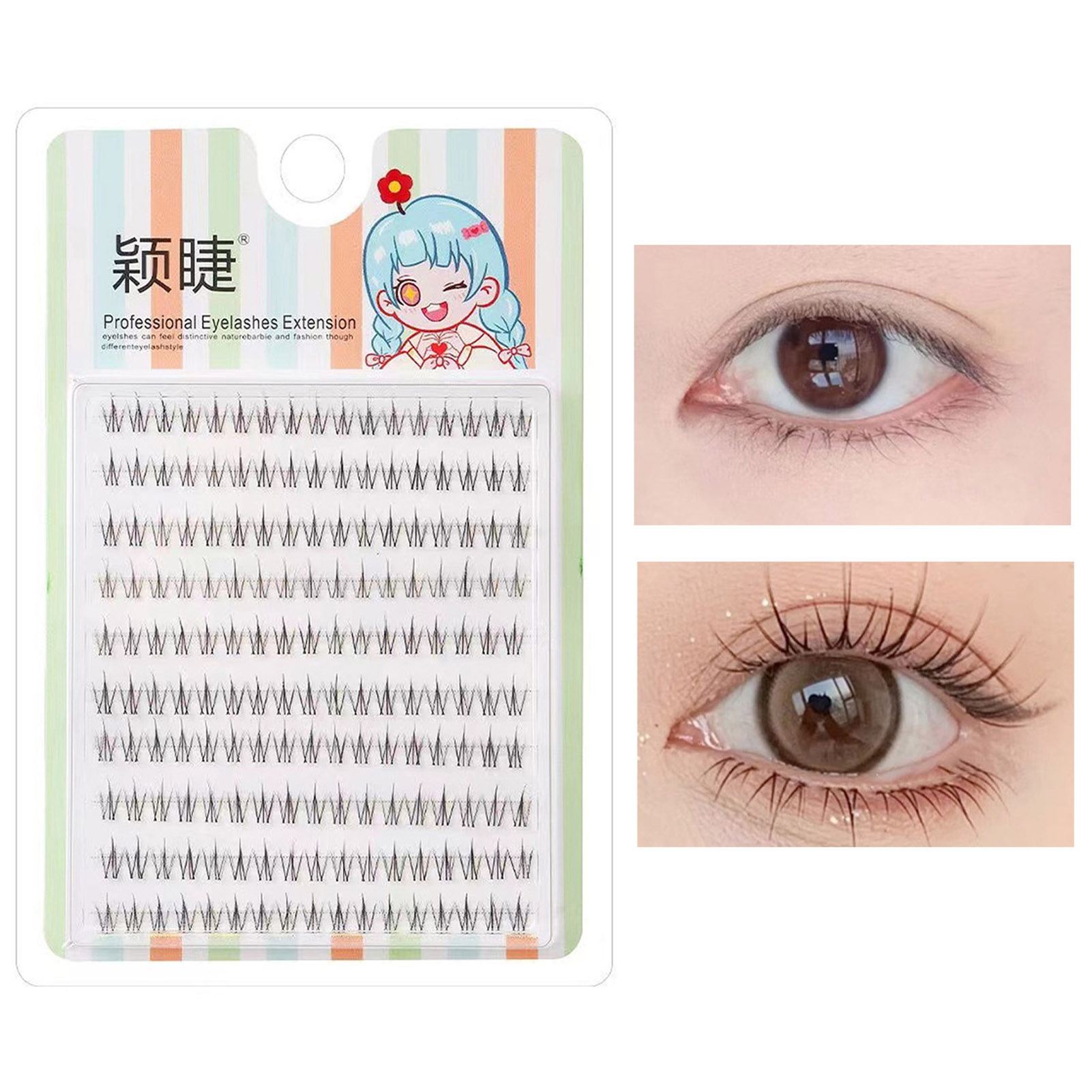 Eyelash Extension Japan - Wispy individual lashes Korean bottom false