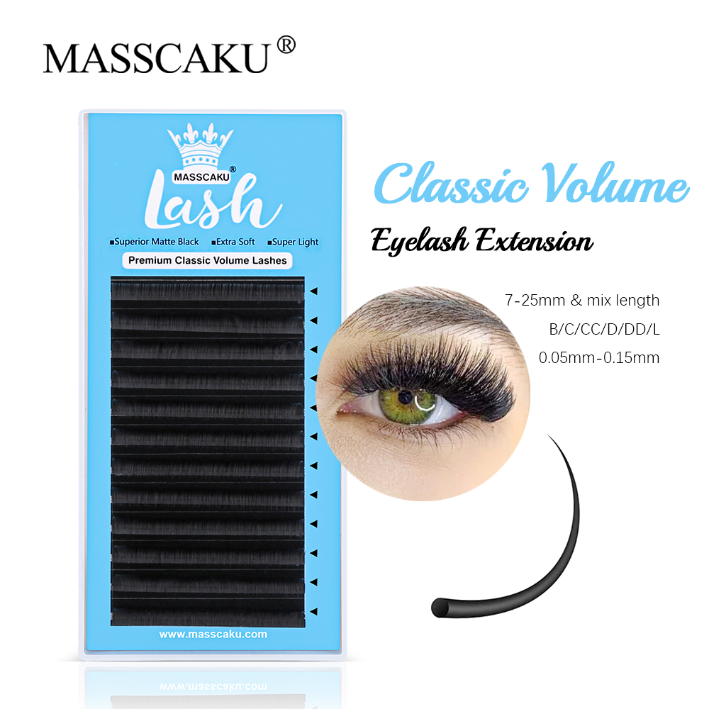 Eyelash Extension Review - MASSCAKU 0.05/0.07/0.10/0.15mm Classic Regular Eyelash Extension