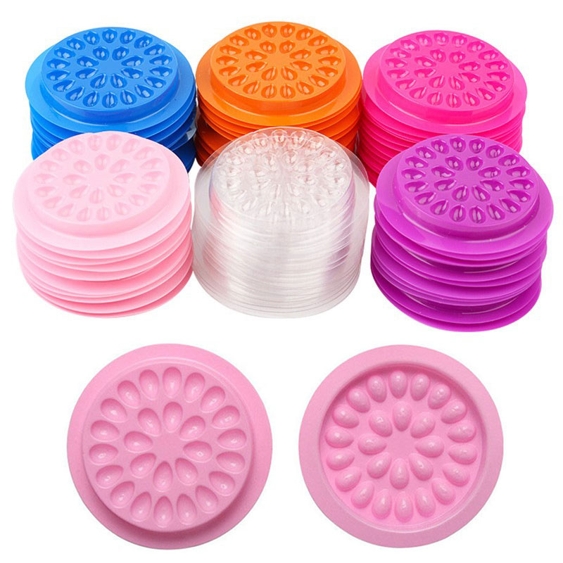 Eyelash Extension Adhesive - 50/100pcs Glue Gasket Eyelash Glue Stand