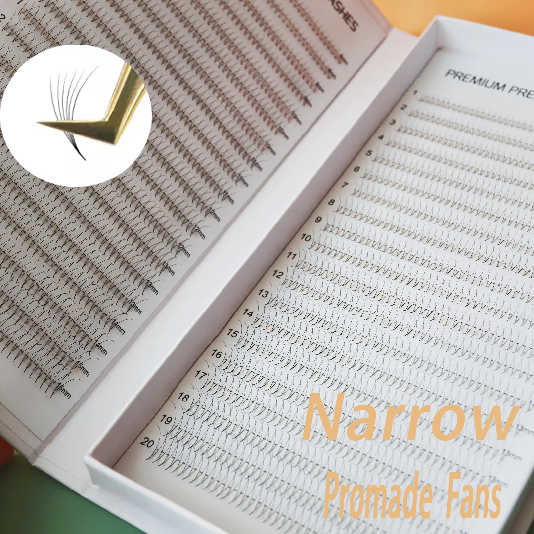 Eyelash Extension Japan - 800/1600 Fans Narrow Premade Lash Tray
