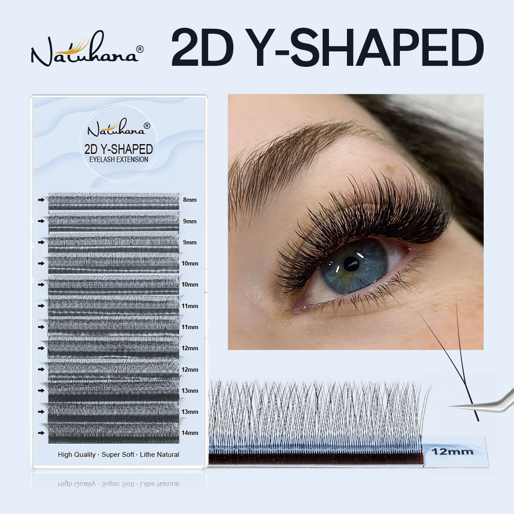 Lash Fan Volume - NATUHANA Single Tip 2D YY Lashes
