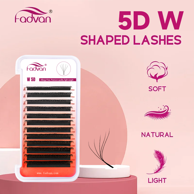 Lash Fan Volume - FADVAN Light 5D W Shaped 0.07mm