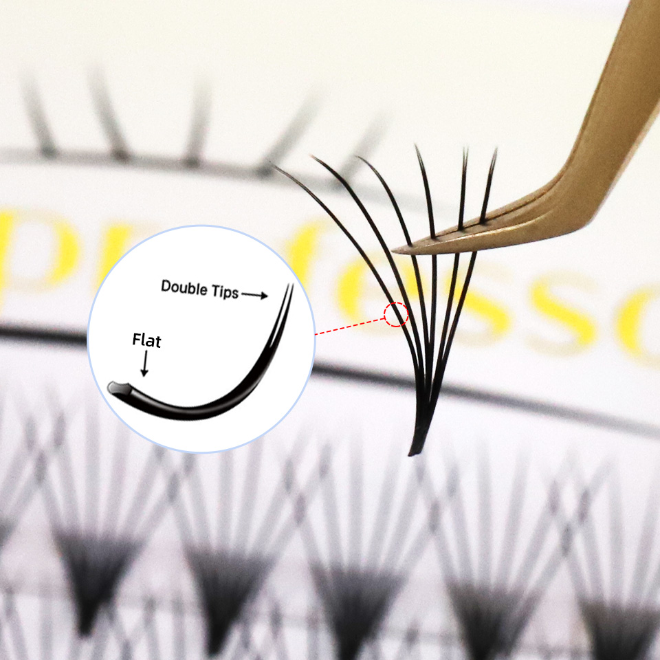 Eyelash Extension Japan - Flat Premade Fans Thin Root Eyelash