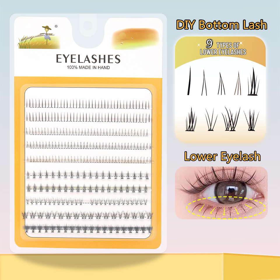 NEW 9 Styles DIY Lower Lash Cl - Eyelash Extension Anime Style recension och pris