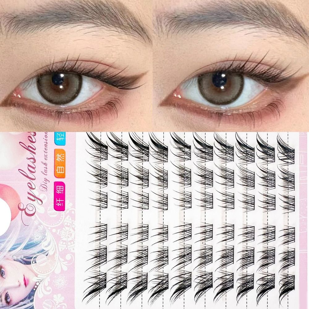 3D Cat Eye Clusters Lashes Nat - Eyelash Extension Cat Eye Wispy recension och pris