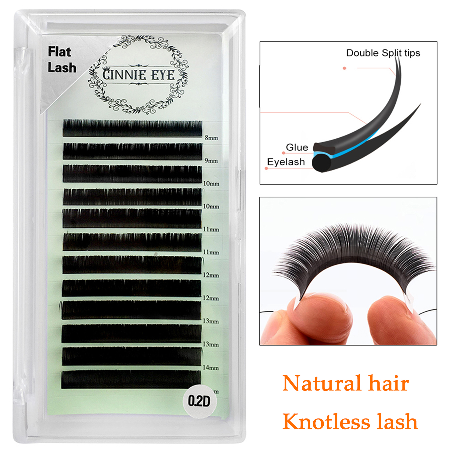 Flat Mink Eyelash Extensions N - Eyelash Extension Natural Classic recension och pris