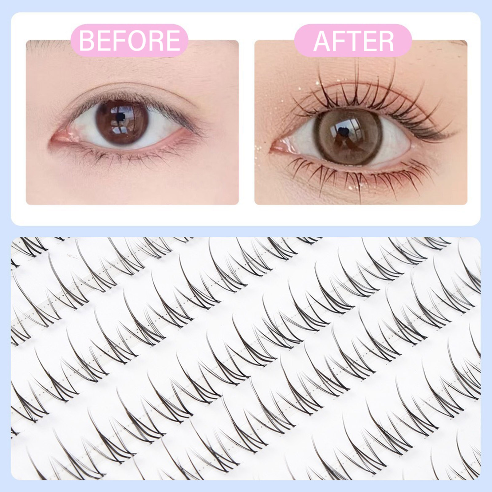 Wispy individual lashes Korean - Eyelash Extension Japan recension och pris