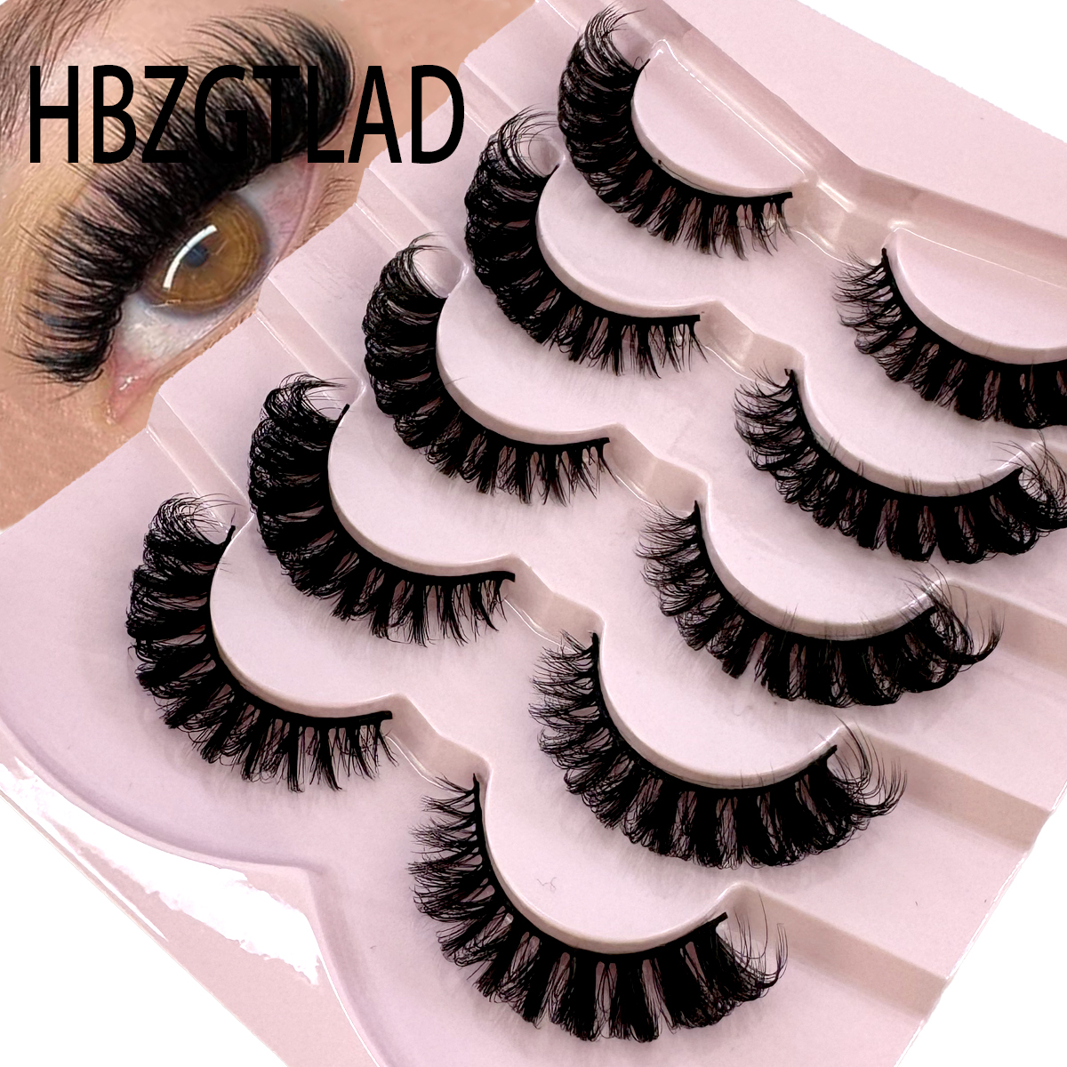 HBZGTLAD 3D natural cat eye fl - Eyelash Extension Cat Eye Wispy recension och pris