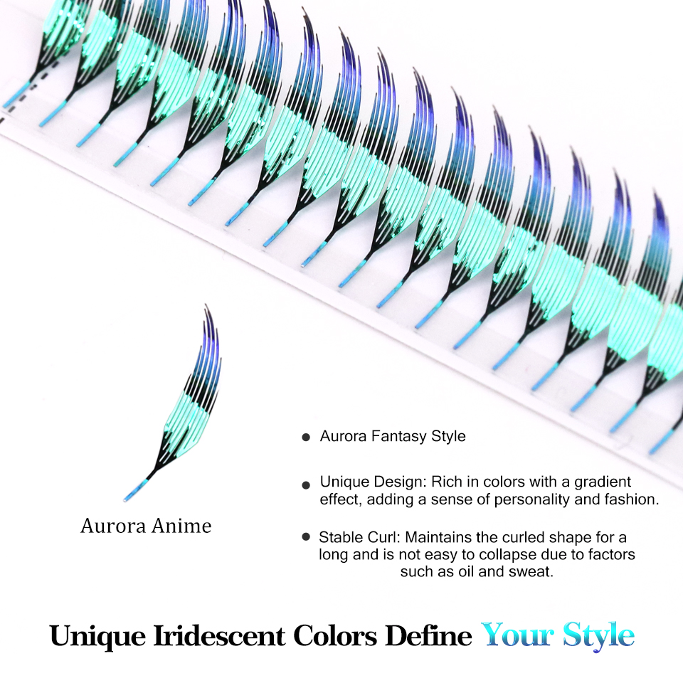 AGUUD Color Shiny Comic Spire  - Eyelash Extension Anime Style recension och pris