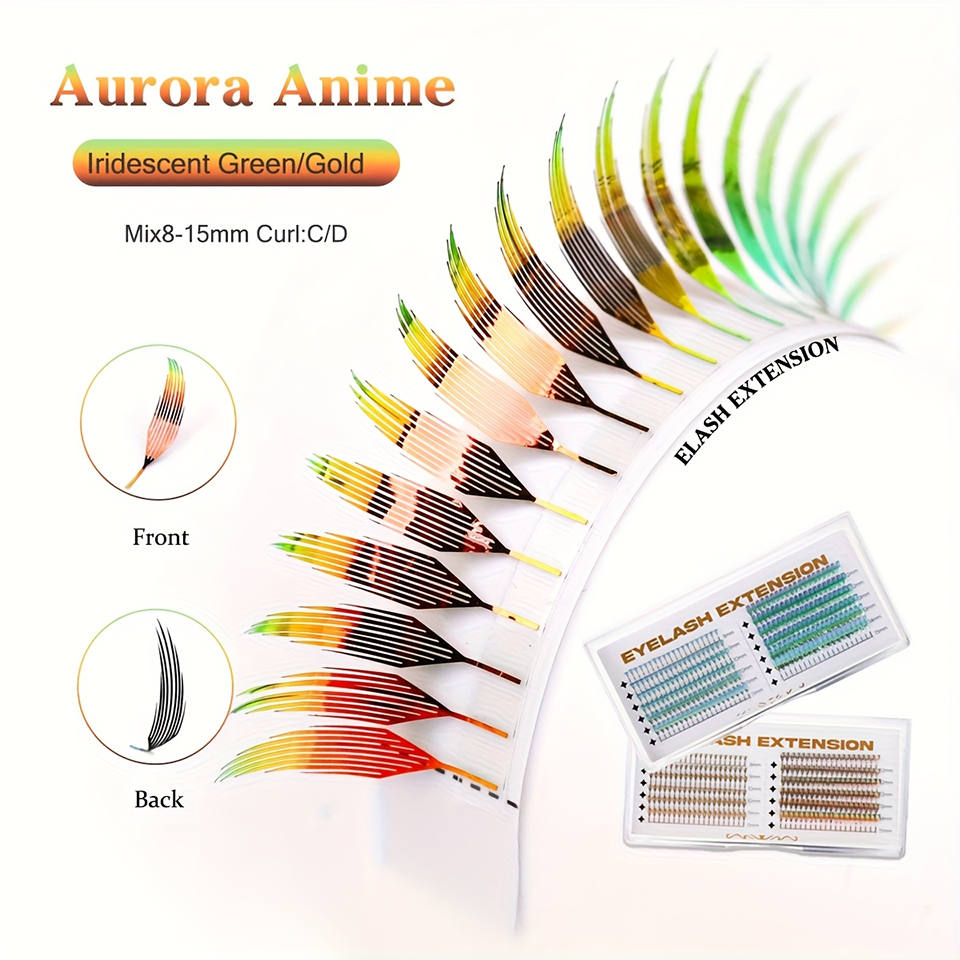 AGUUD Color Shiny Comic Spire  - Eyelash Extension Anime Style recension och pris