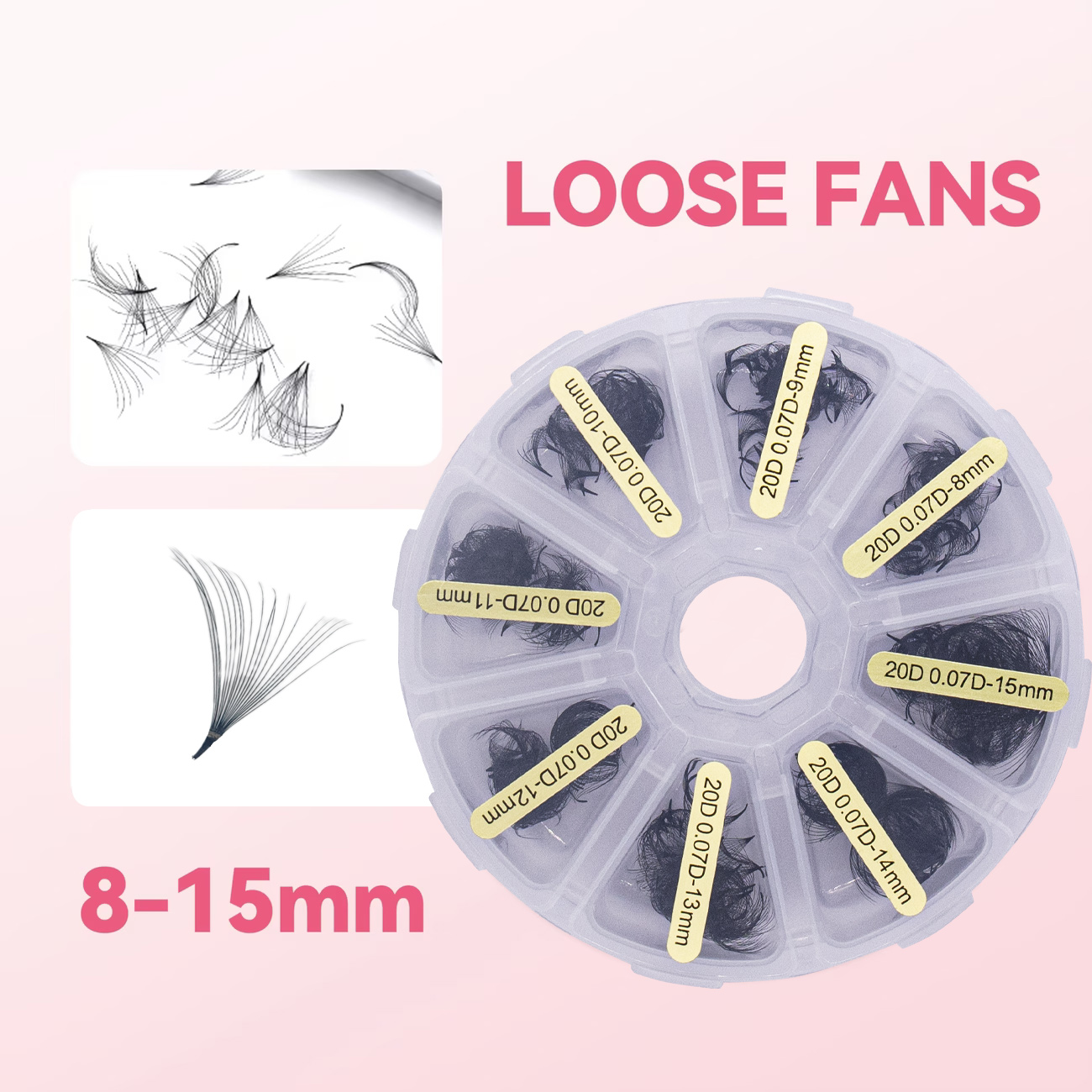 New Private Label 10D 15D 20D  - Lash Fan Volume recension och pris