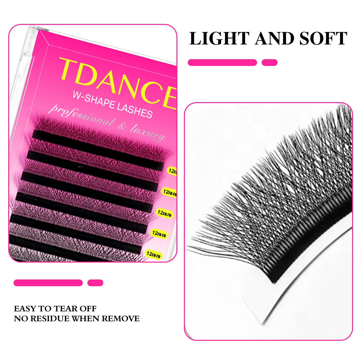 TDANCE 3D 4D 5D 6D Premade Fan - Faux Mink Lash recension och pris