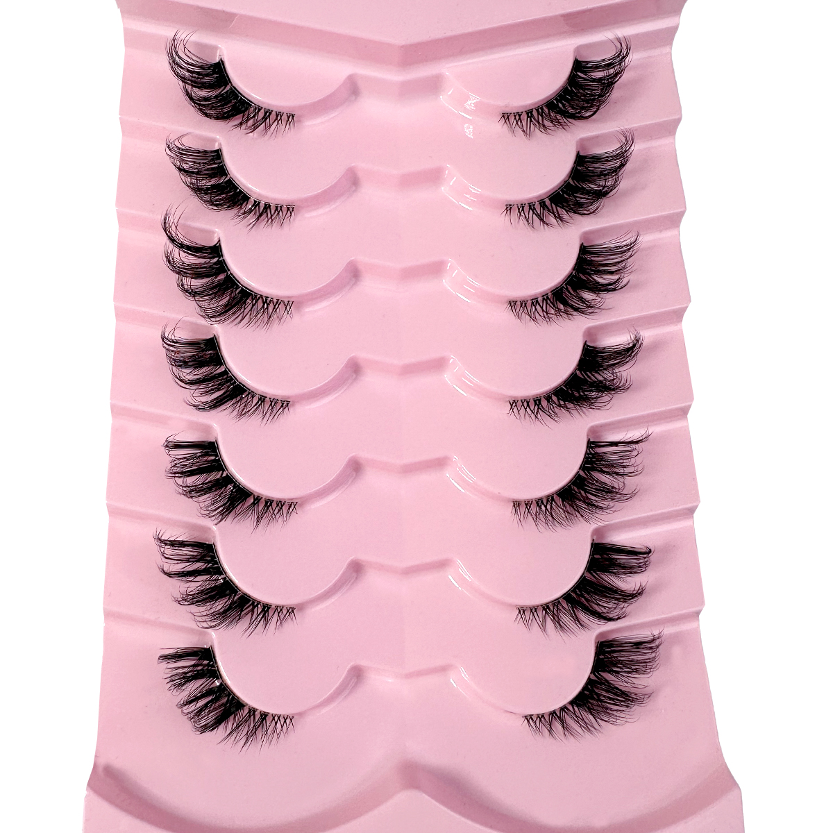7Pairs Half Eye Lashes Natural - Eyelash Extension Cat Eye Wispy recension och pris