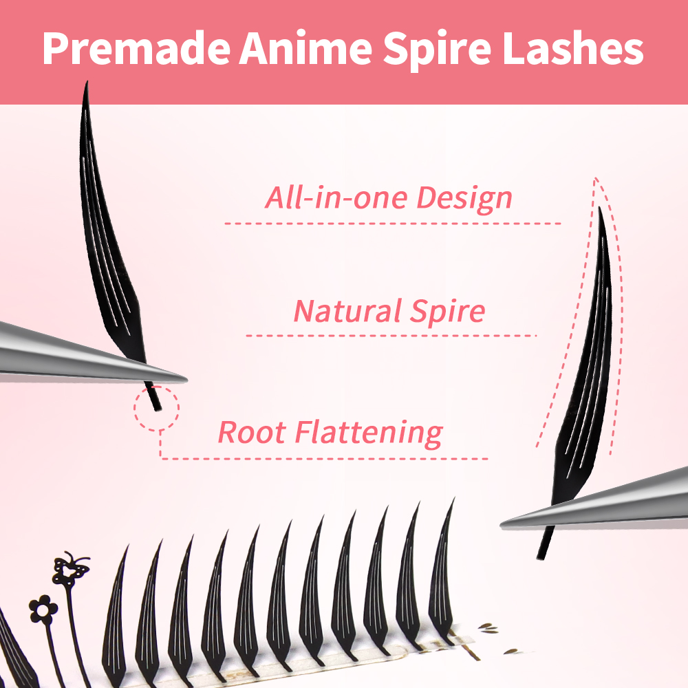 JEMEDO Fox Style Lashes Flying - Eyelash Extension Anime Style recension och pris