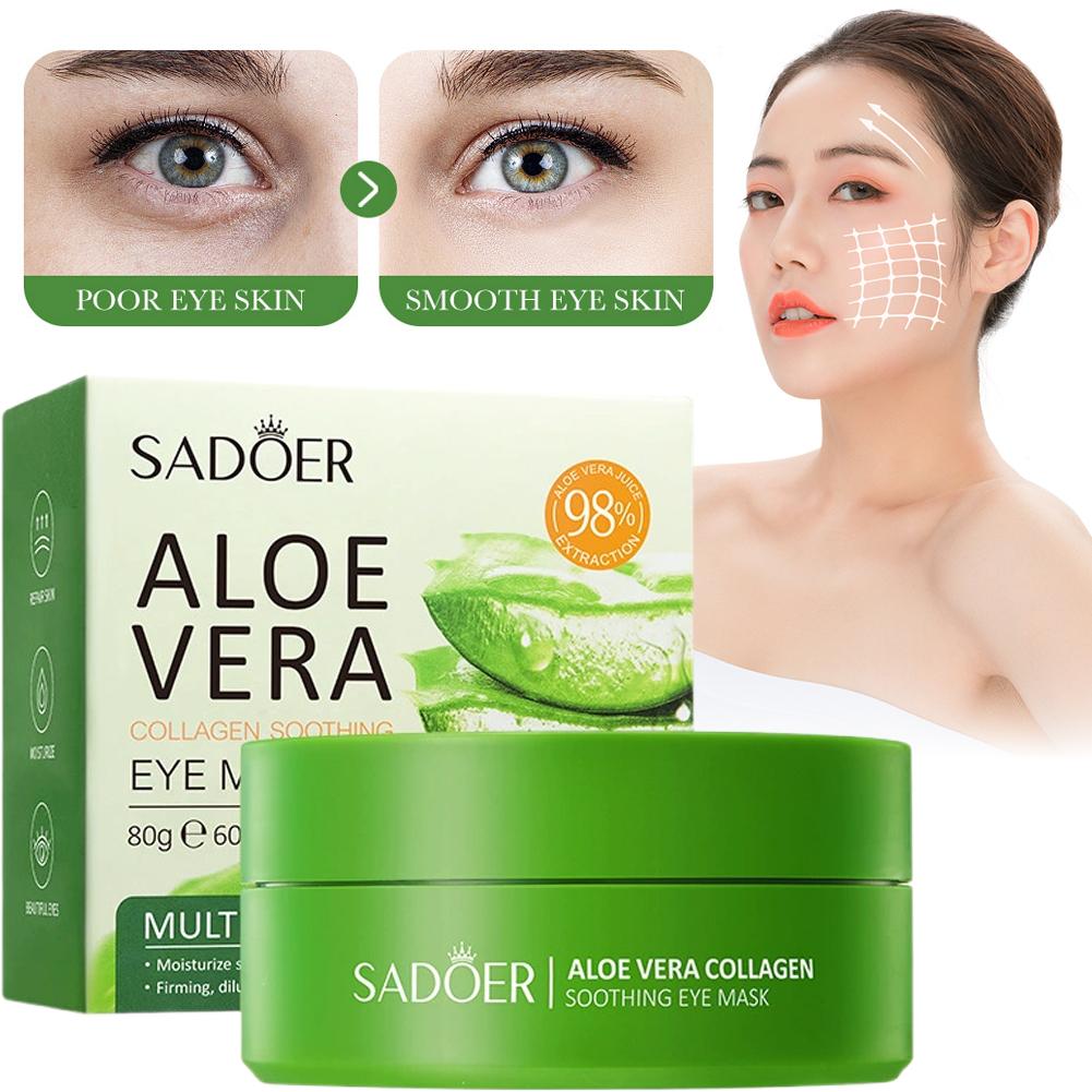 60pcs Aloe Vera Collagen Under - Eye Pad Collagen recension och pris