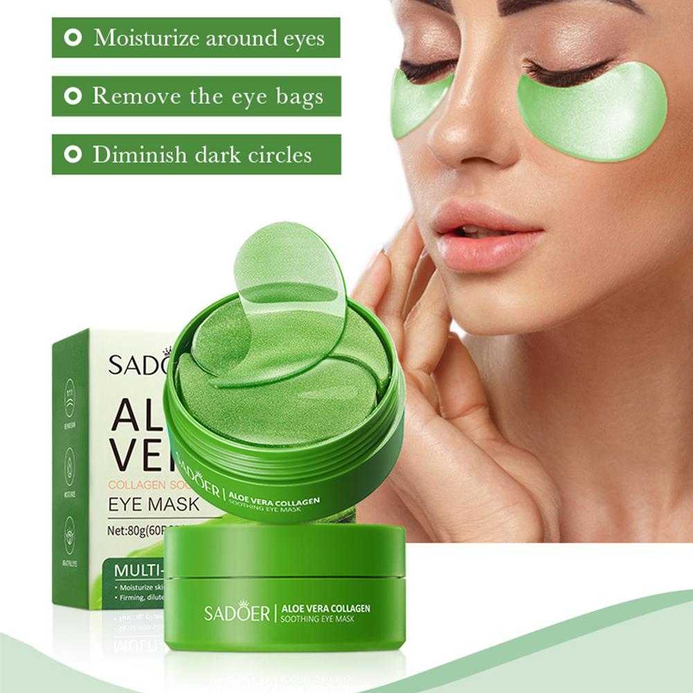 60pcs Aloe Vera Collagen Under - Eye Pad Collagen recension och pris