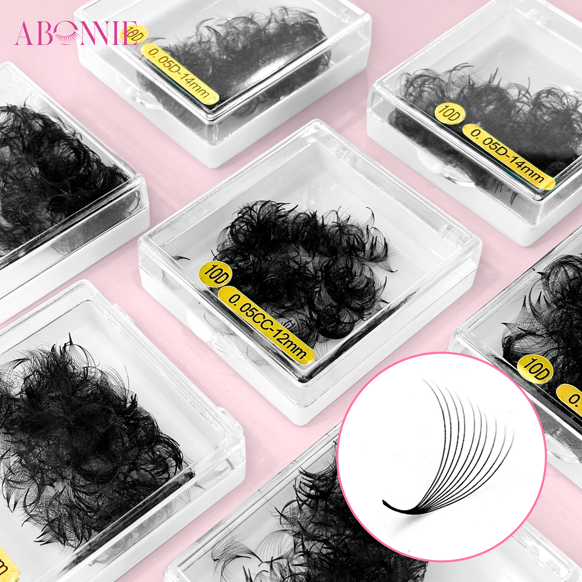ABONNIE Loose 8-20D Pointy Bas - Lash Fan Volume recension och pris