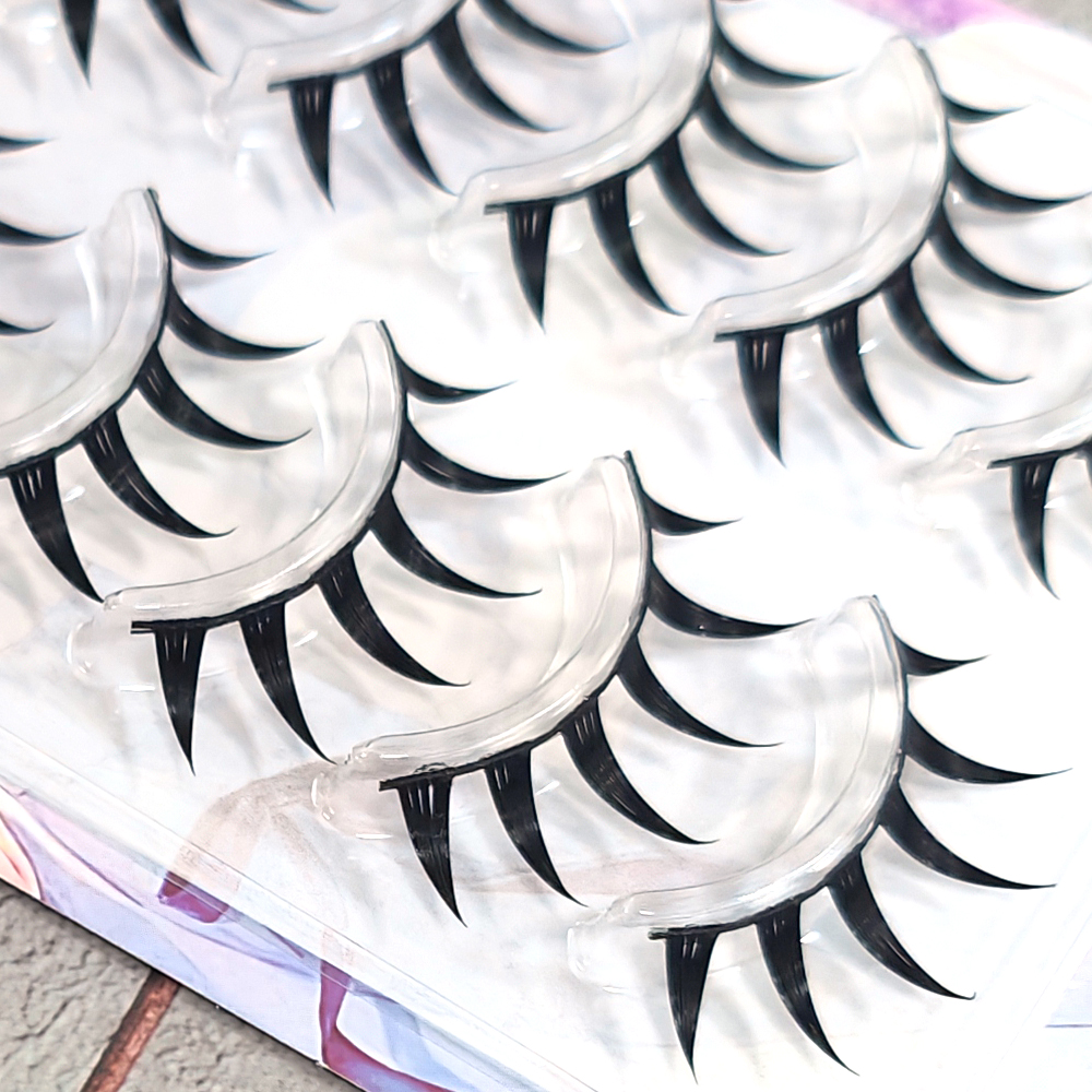 ICYCHEER 5Pairs Natural Long C - Eyelash Extension Wet Look recension och pris