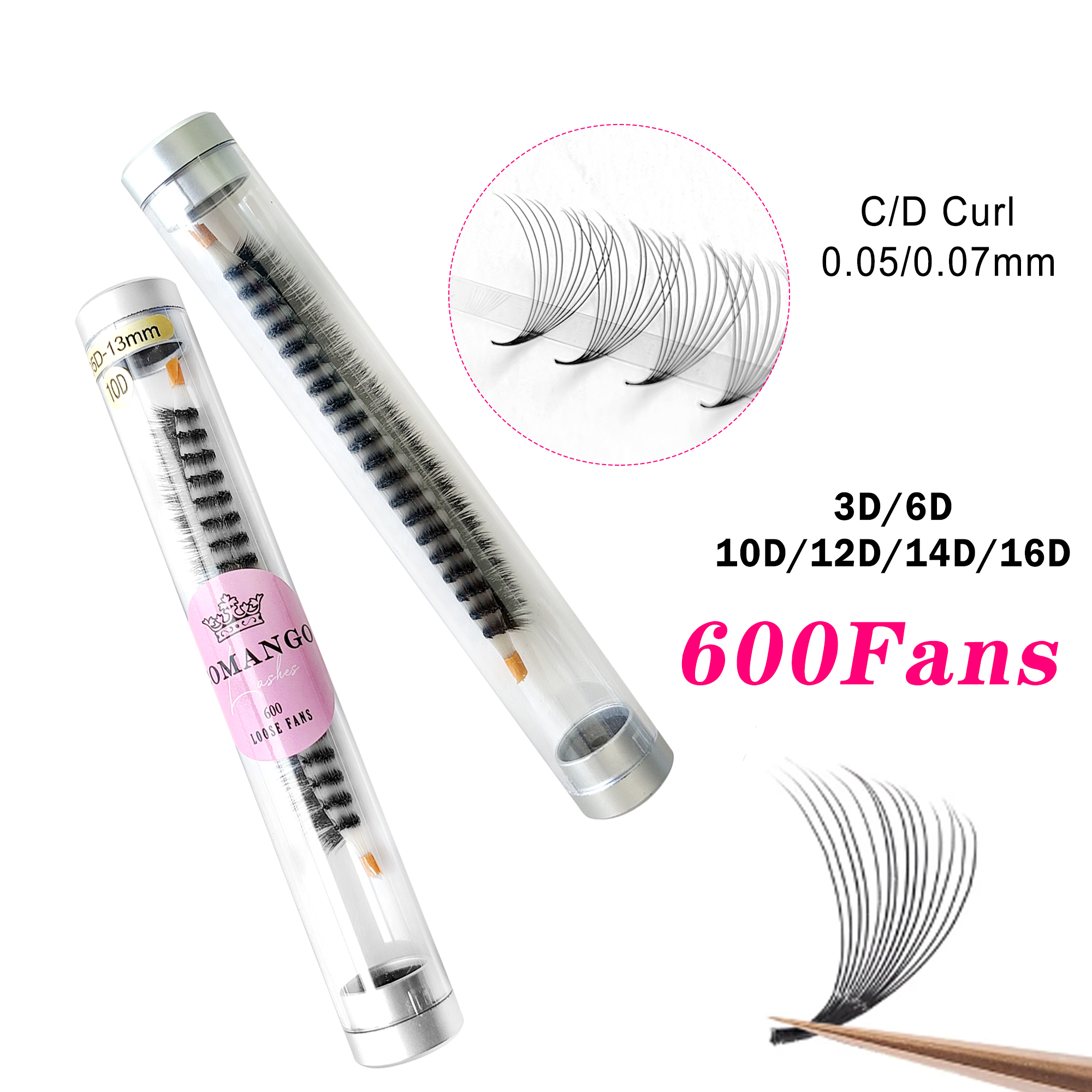 CoMango 600Fans Premade Volume - Eyelash Extension Japan recension och pris
