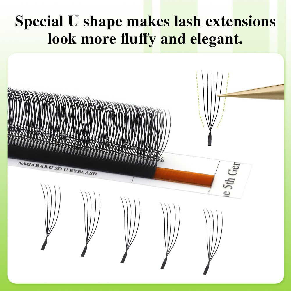 NAGARAKU U Shape 3D/4D/5D Soft - Eyelash Extension Course recension och pris