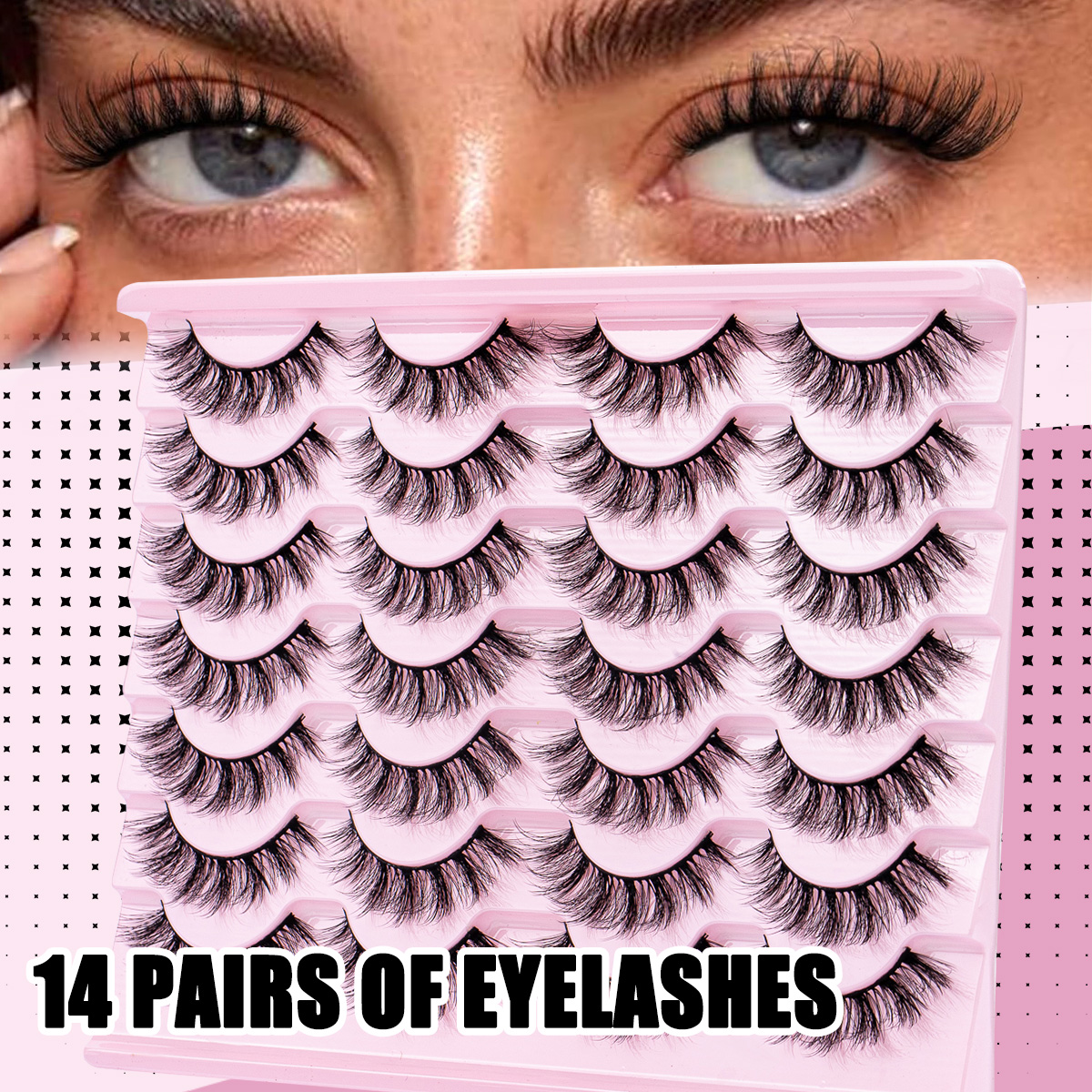 Cat Eye Lashes Faux Mink Eyela - Eyelash Extension Cat Eye Wispy recension och pris
