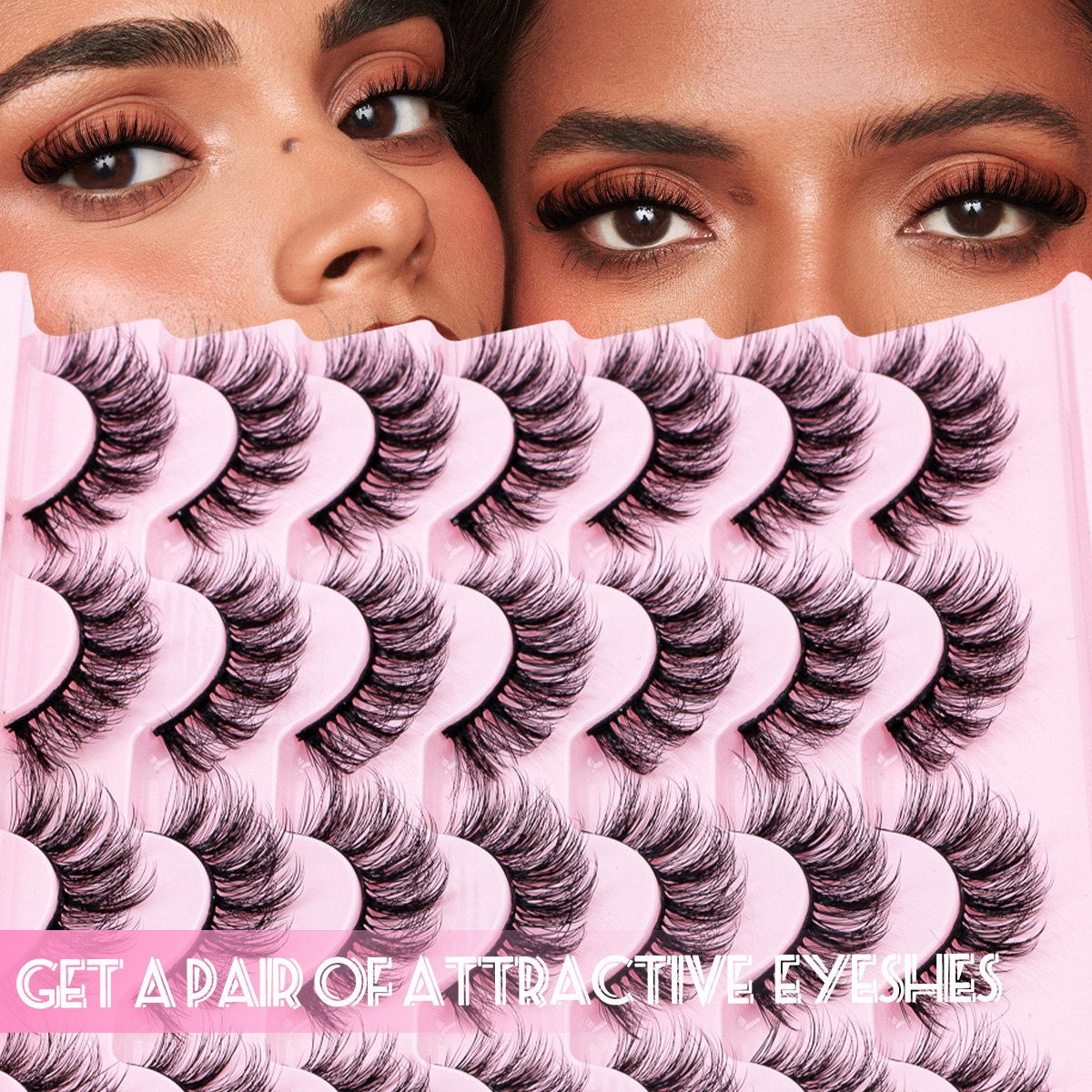 Cat Eye Lashes Faux Mink Eyela - Eyelash Extension Cat Eye Wispy recension och pris