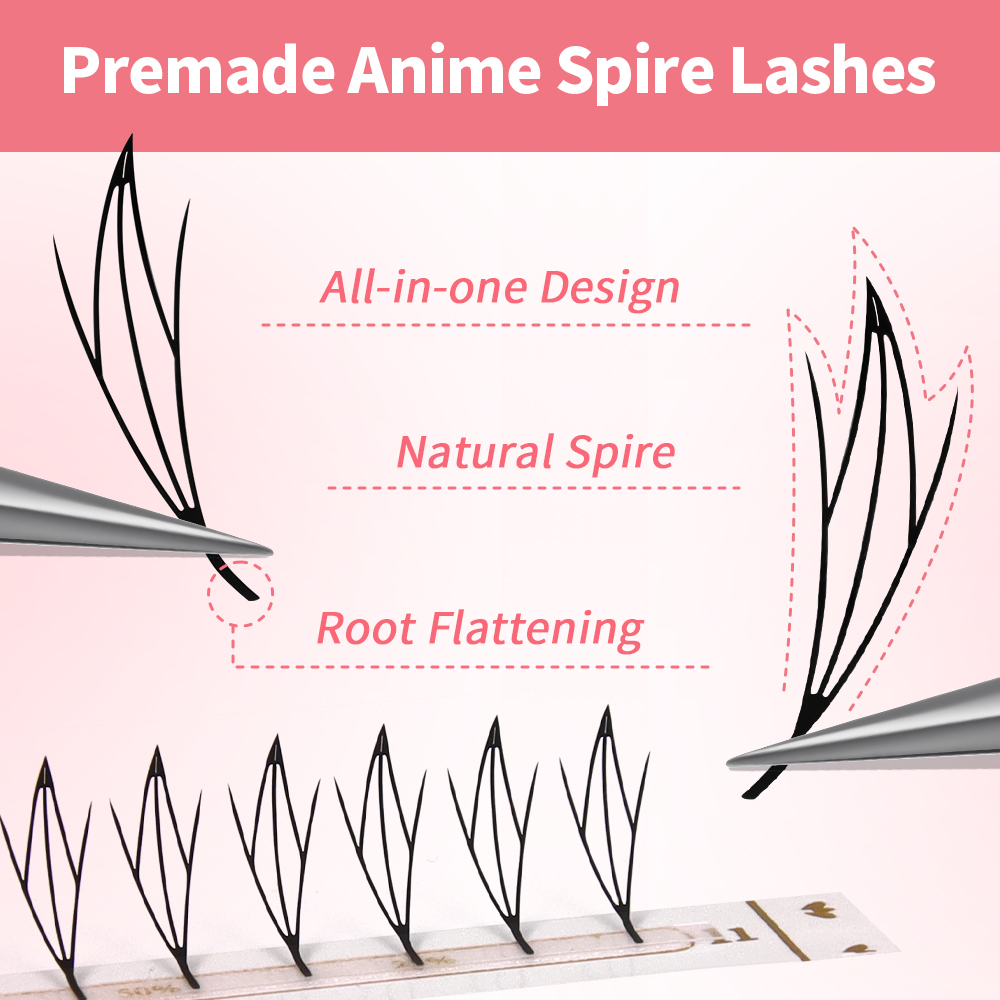 JEMEDO Comic Eyelashes Narrow  - Eyelash Extension Anime Style recension och pris