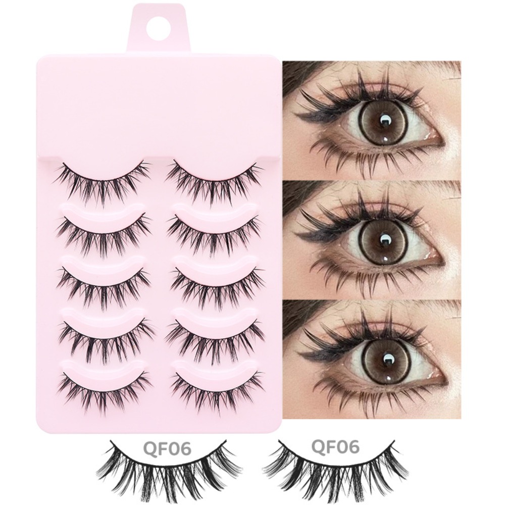 Popular 5 Pairs Manga Lashes M - Eyelash Extension Anime Style recension och pris