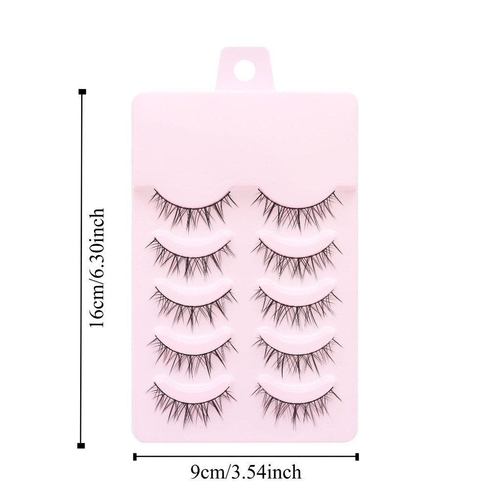 Popular 5 Pairs Manga Lashes M - Eyelash Extension Anime Style recension och pris