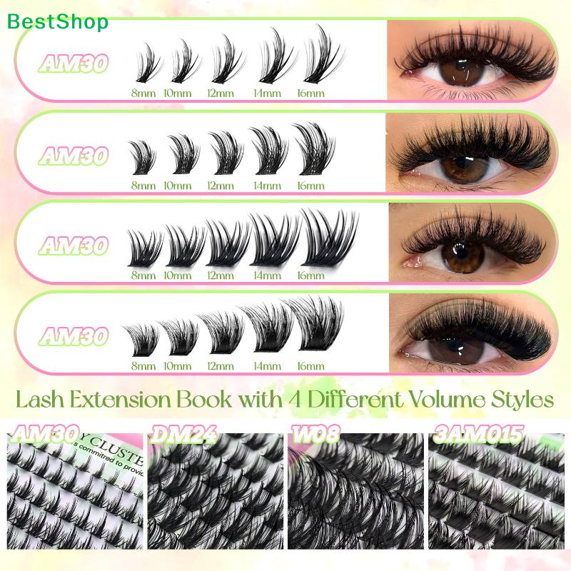 ✂640 Clusters 8-16mm Length Fa - Faux Mink Lash recension och pris