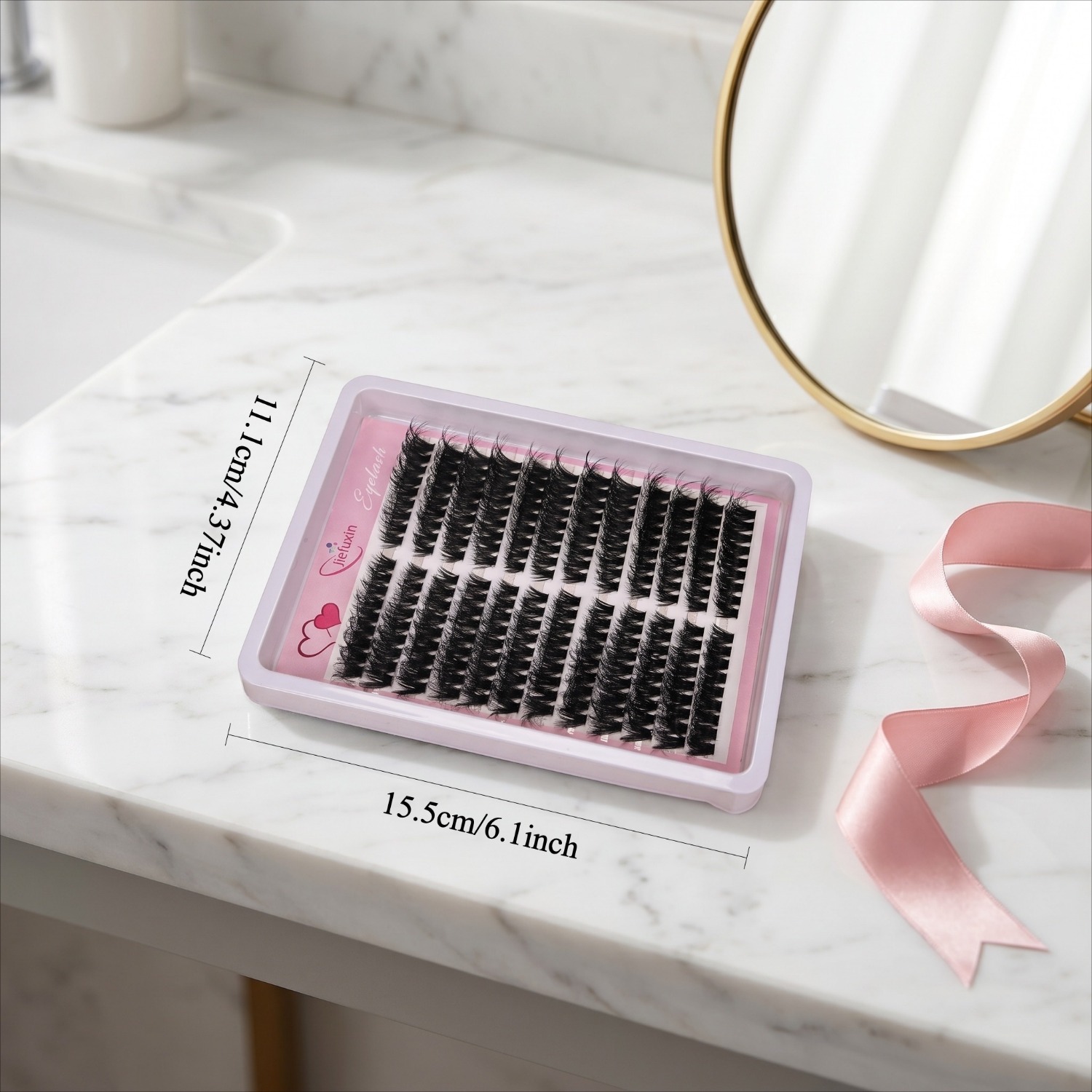 Fluffy Volume Cluster Lashes C - Eyelash Extension Cat Eye Wispy recension och pris