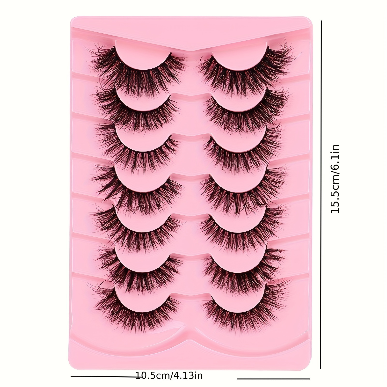 Mink Lashes Natural Look False - Eyelash Extension Cat Eye Wispy recension och pris