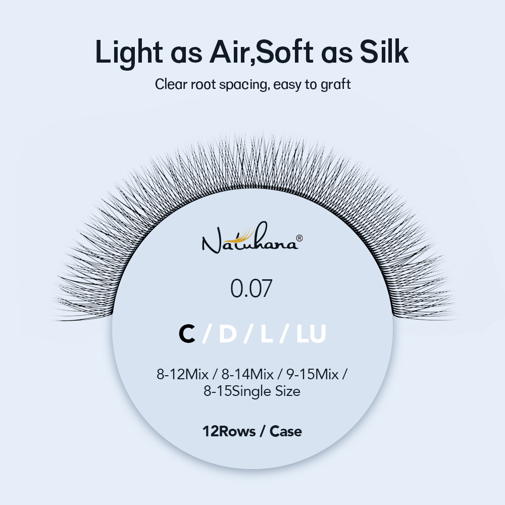 NATUHANA Single Tip 2D YY Lash - Lash Fan Volume recension och pris