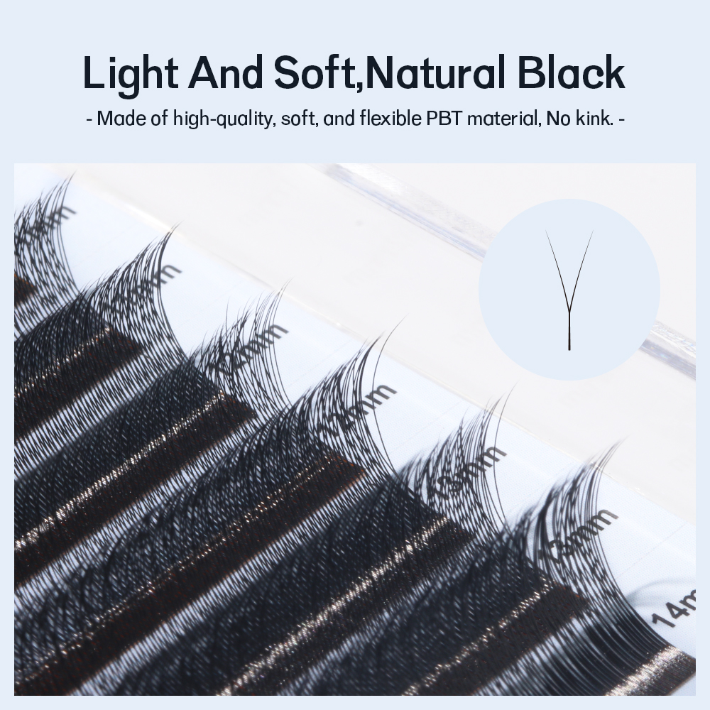 NATUHANA Single Tip 2D YY Lash - Lash Fan Volume recension och pris