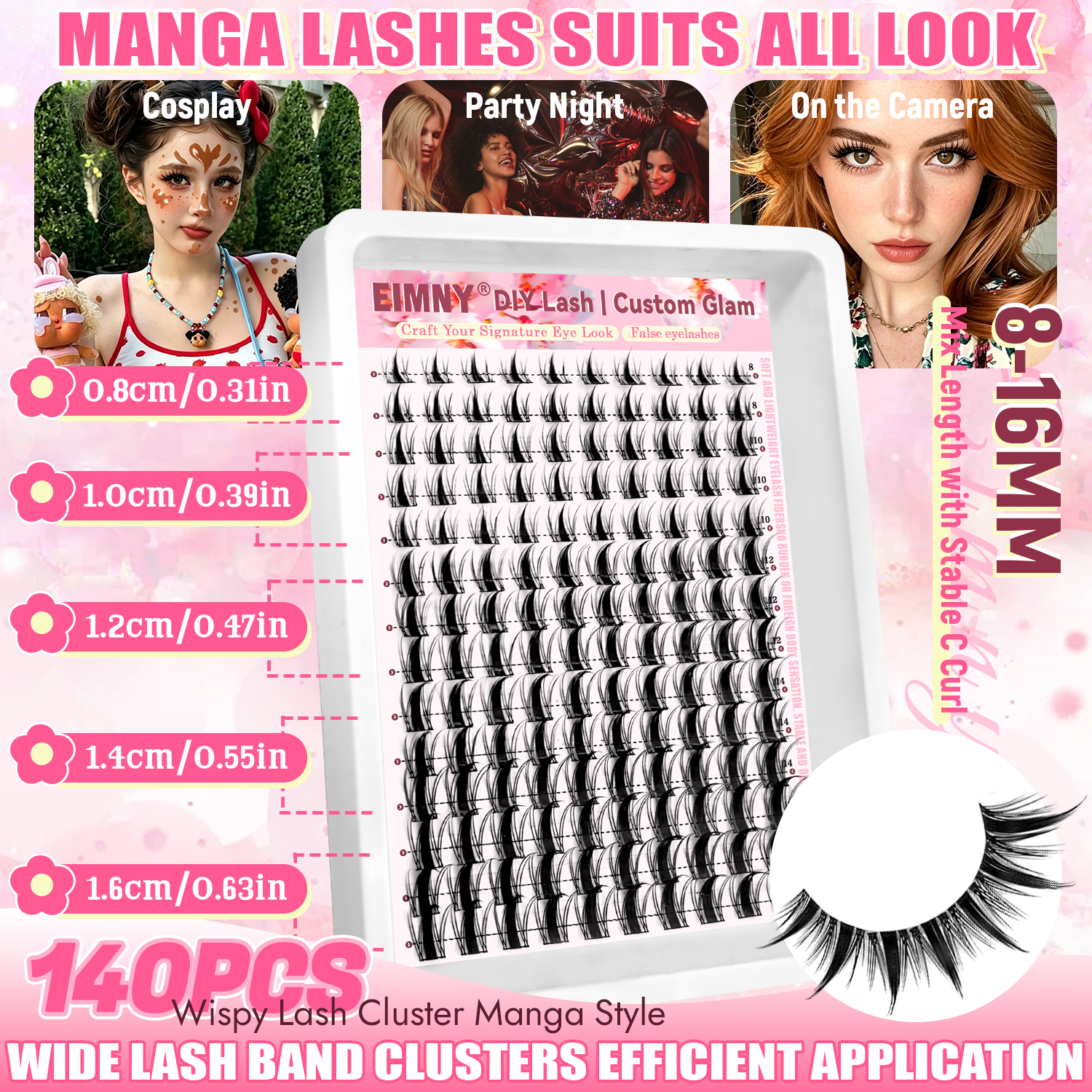 Fairy Eyelash Clusters Kit, Na - Eyelash Extension Wet Look recension och pris