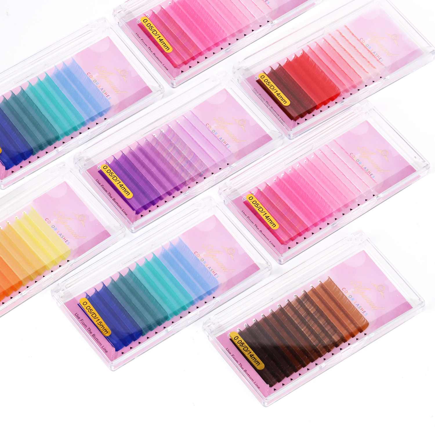 AGUUD Red Purple Blue Pink Gre - Eyelash Extension Review recension och pris