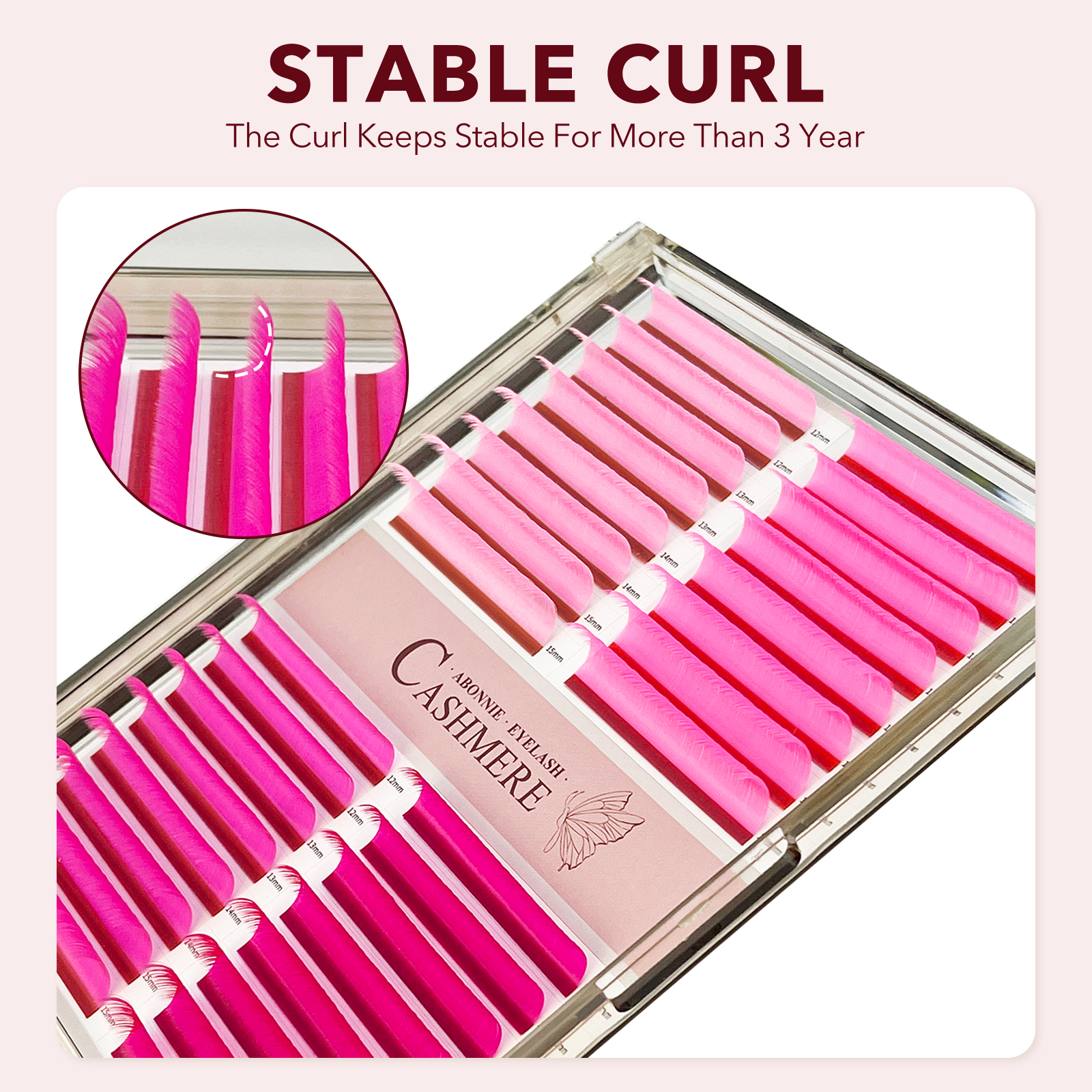ABONNIE C CC D Curl Purple Pin - Eyelash Extension Natural Classic recension och pris