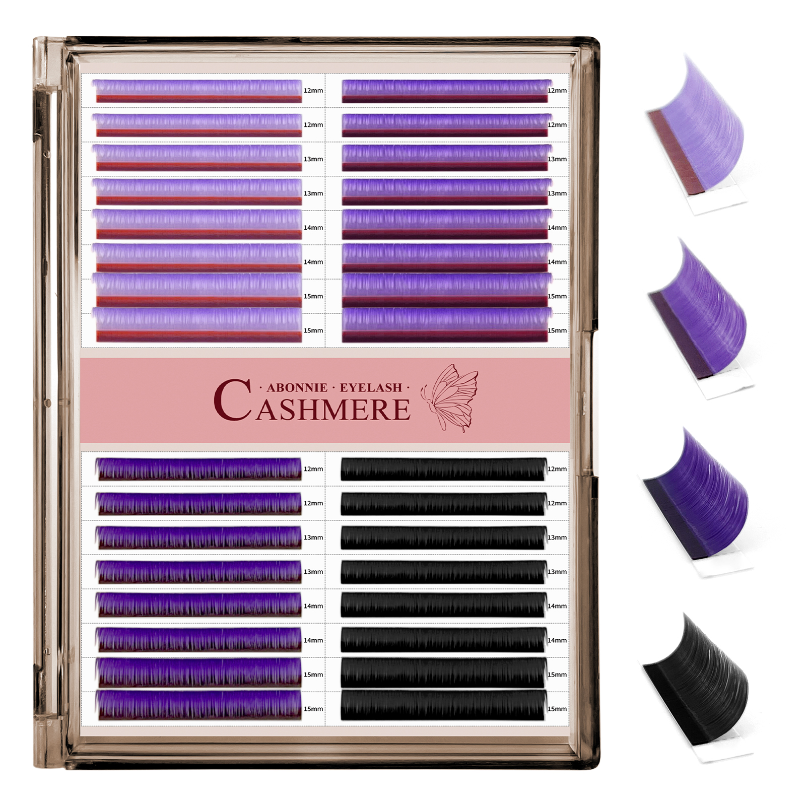 ABONNIE C CC D Curl Purple Pin - Eyelash Extension Natural Classic recension och pris