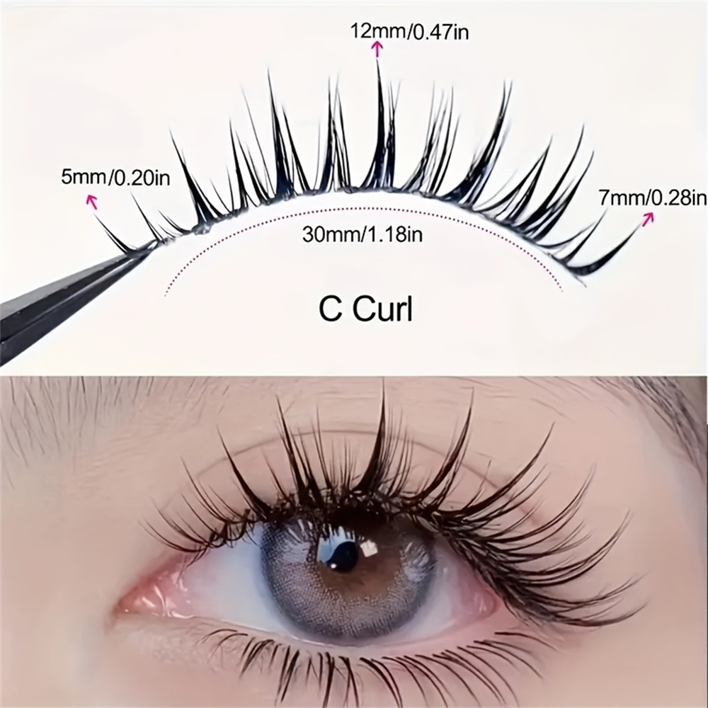 5 pairs of wet comic eyelashes - Eyelash Extension Japan recension och pris