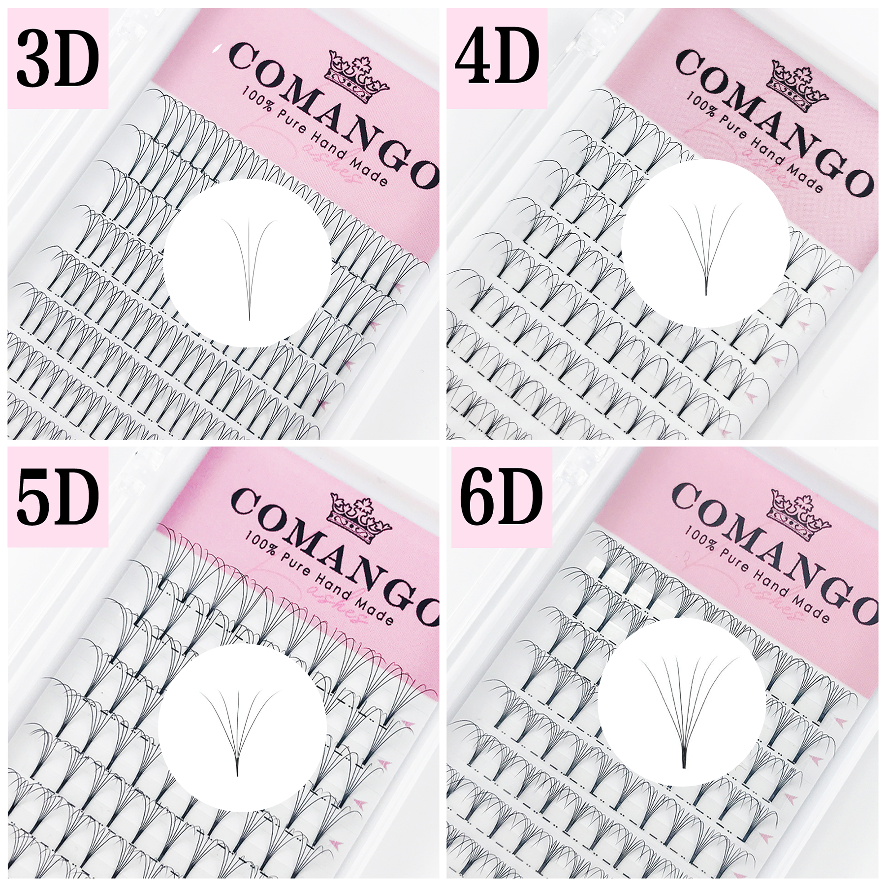 Premade Fans Lashes  |0.07/0.1 - Lash Fan Volume recension och pris
