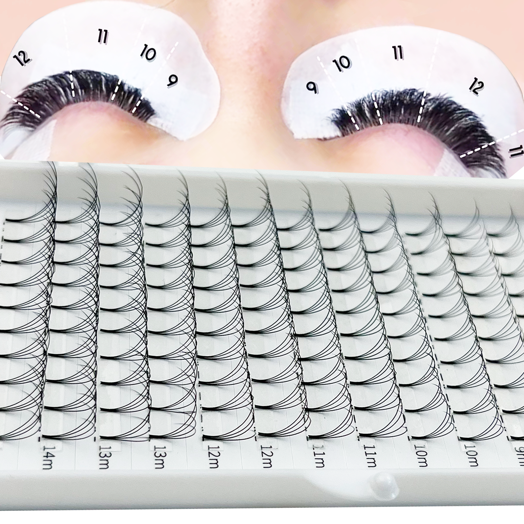 Premade Fans Lashes  |0.07/0.1 - Lash Fan Volume recension och pris
