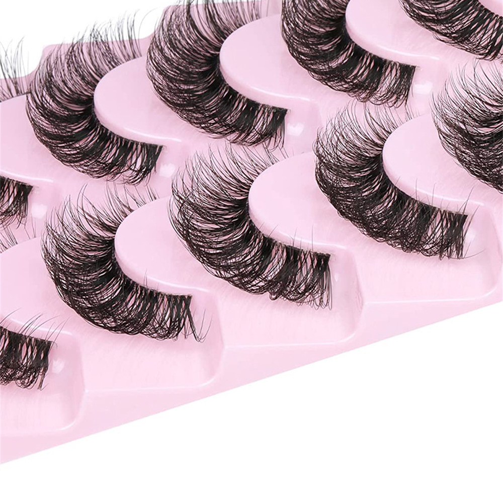 10 Pairs False Eyelashes 6D Su - Eyelash Extension Cat Eye Wispy recension och pris