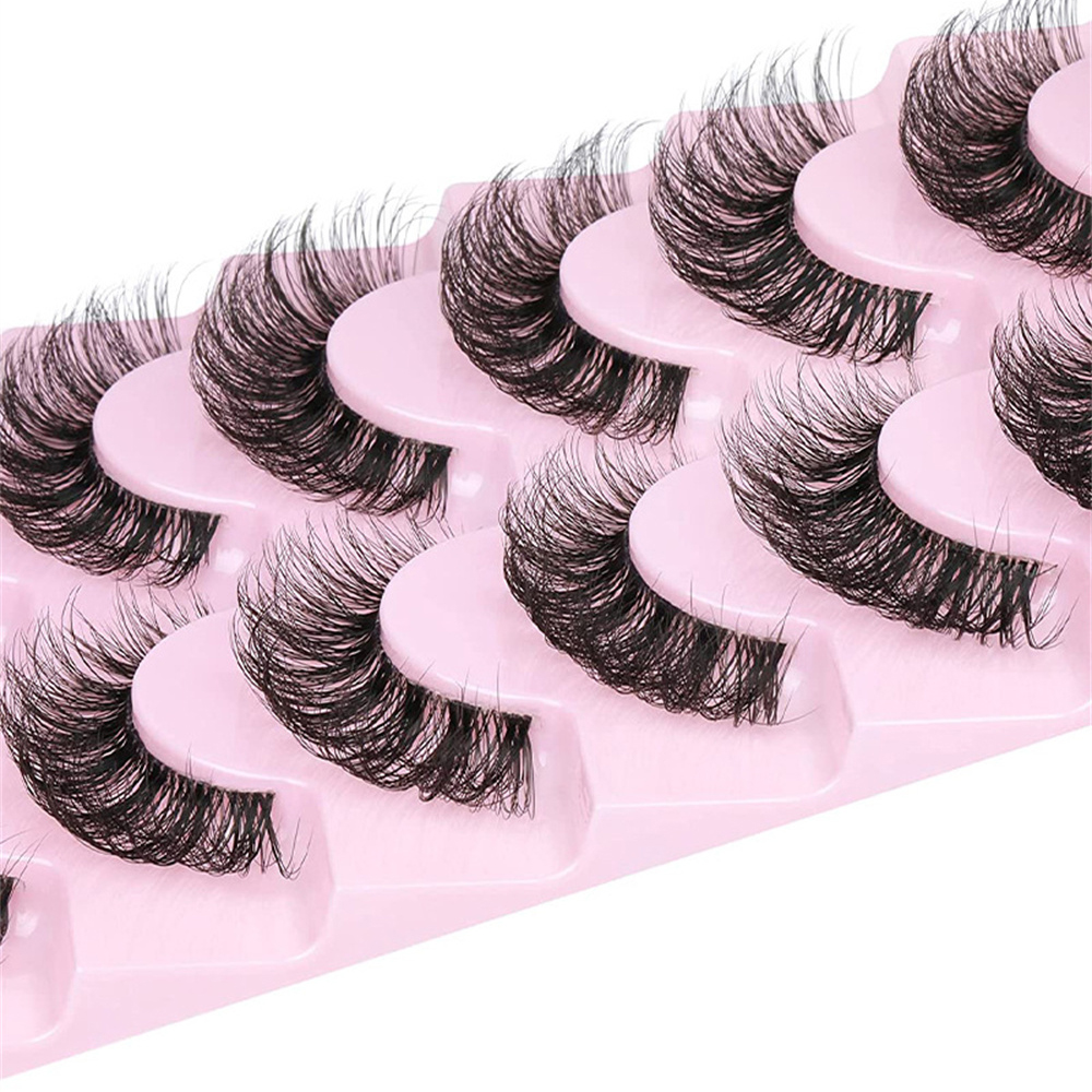 10 Pairs False Eyelashes 6D Su - Eyelash Extension Cat Eye Wispy recension och pris