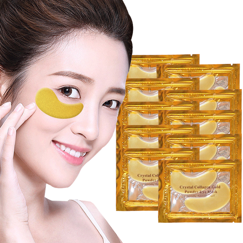 5/10/20/30 Pairs Crystal Gold  - Eye Pad Collagen recension och pris