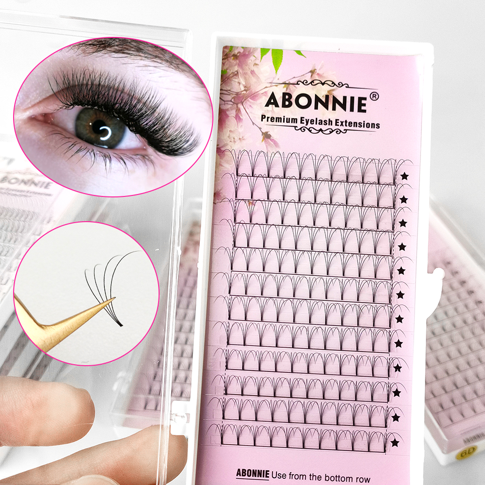 Abonnie 6D Narrow Fan Premade  - Eyelash Extension Japan recension och pris