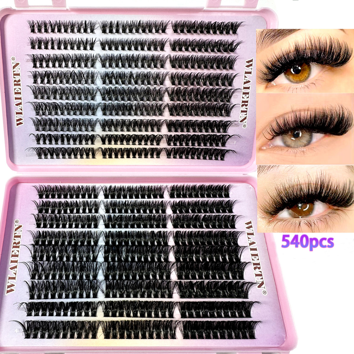 Faux Mink Eyelashes 540Cluster - Eyelash Extension Review recension och pris