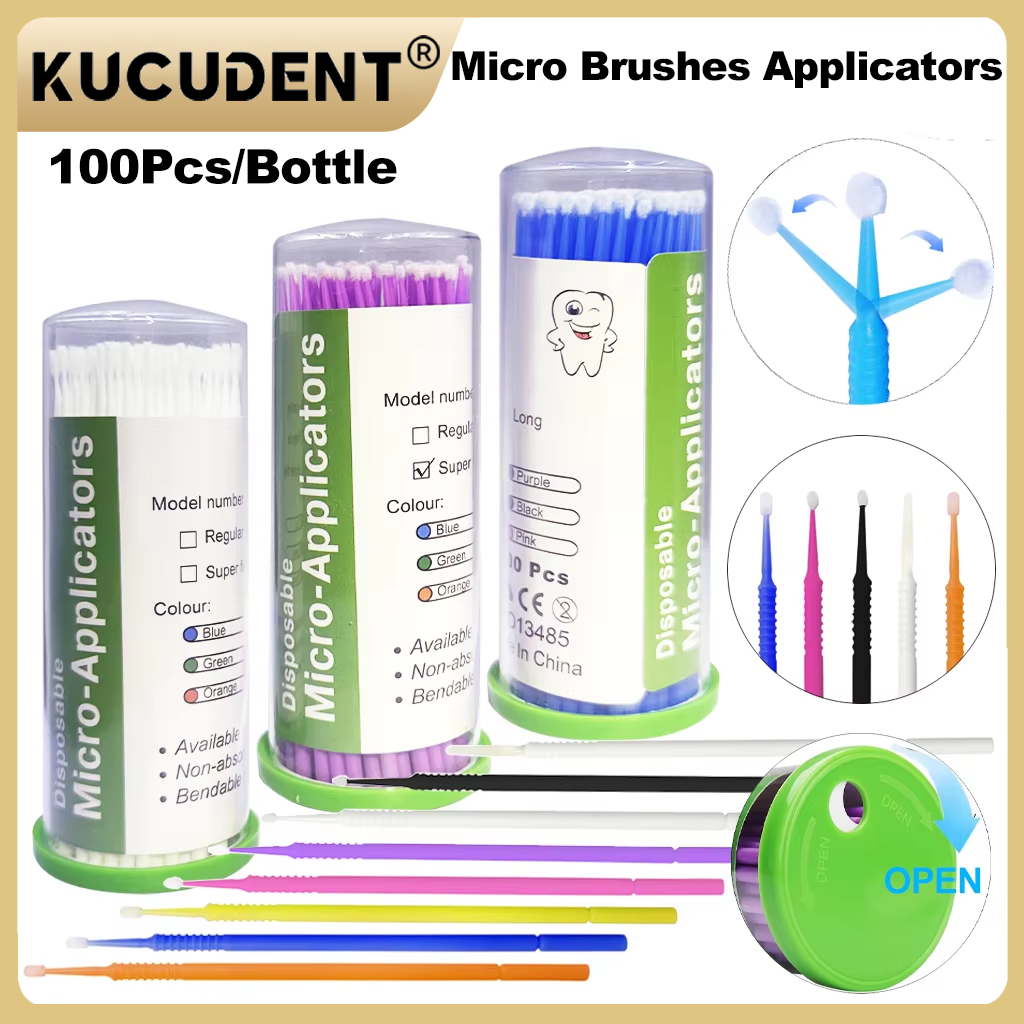 100Pcs Disposable MicroBrush D - Eyelash Extension Course recension och pris