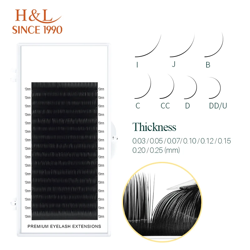 H&L SINCE 1990 16 Row Faux Las - Eyelash Extension Natural Classic recension och pris